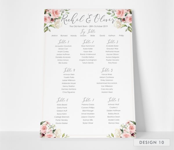 Table Plans 2019 I