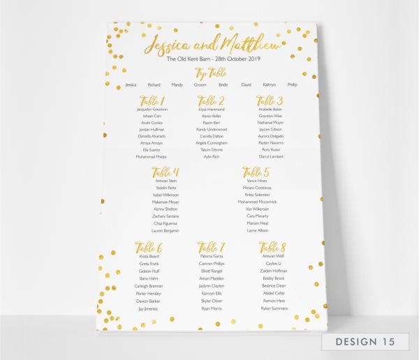 Table Plans 2019 I
