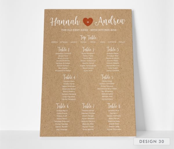 Table Plans 2019 I