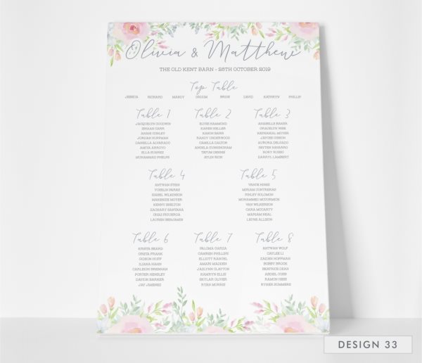 Table Plans 2019 I