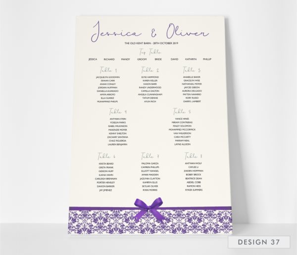 Table Plans 2019 I